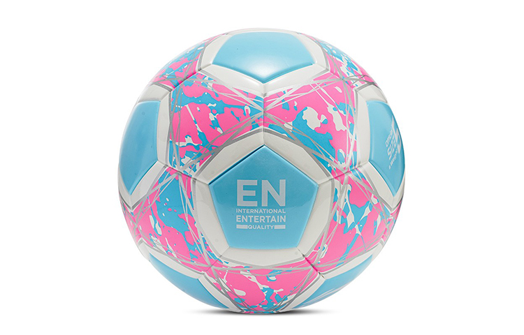 Li Ning Size 5 Soccer Ball TPU Seamless Thermal bonding Unisex Pink Blue