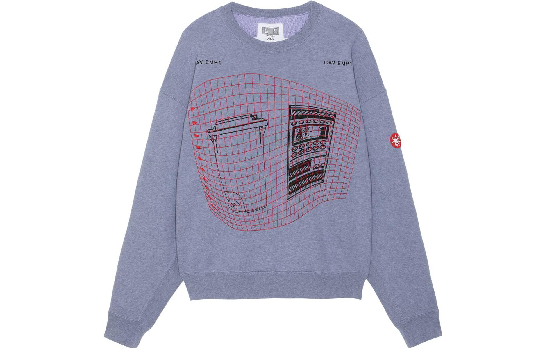 Cav Empt FW22 Waste Grid Crew Neck