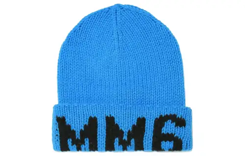 Maison Margiela Wool Blend Beanies Kids' Blue