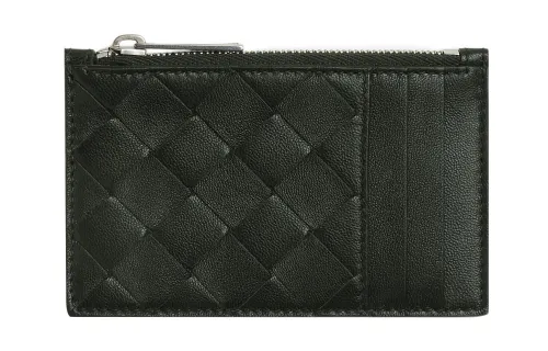 Bottega Veneta Intrecciato Zipped Card Holder