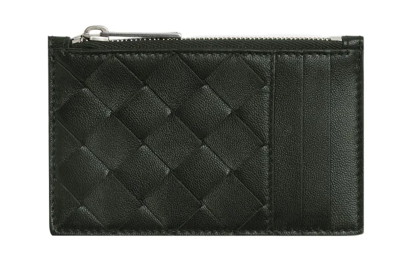 Bottega Veneta Intrecciato Zipped Card Holder