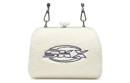 Skechers Lambswool Sports Bag, Handheld, Shoulder Bag, Crossbody Bag Unisex Ecru