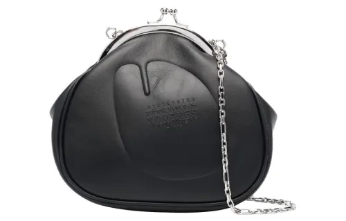 Maison Margiela Tabi Calfskin Crossbody Bags Women's Black