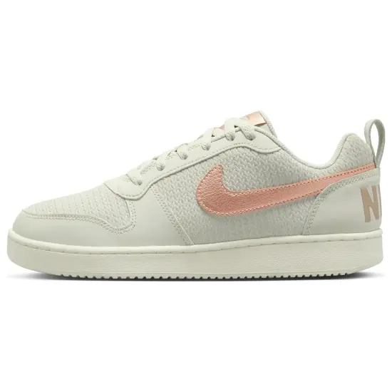 Nike Court Borough PRM Skateboarding Shoes Women's Low-top Light Bone / Red Bronze / Sail White