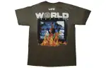 Travis Scott T Shirts Men's Umber Crew Neck Moderate Straight Fit