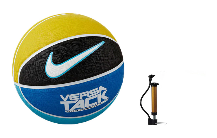 Nike Rubber Basketball Black Blue Yellow Size 7 Ball Training Unisex