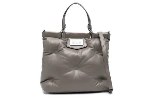 Maison Margiela Lambskin With Calfskin Shoulder Bag, Crossbody Bag, Handbag Small Women's Dove Gray