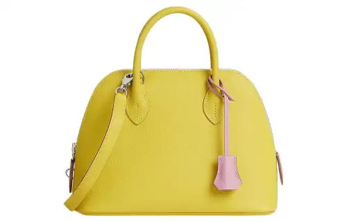 HERMES Bolide Epsom Calfskin Bowling Bag, Shoulder Bag, Crossbody Bag, Handbag Regular Women's Lemon