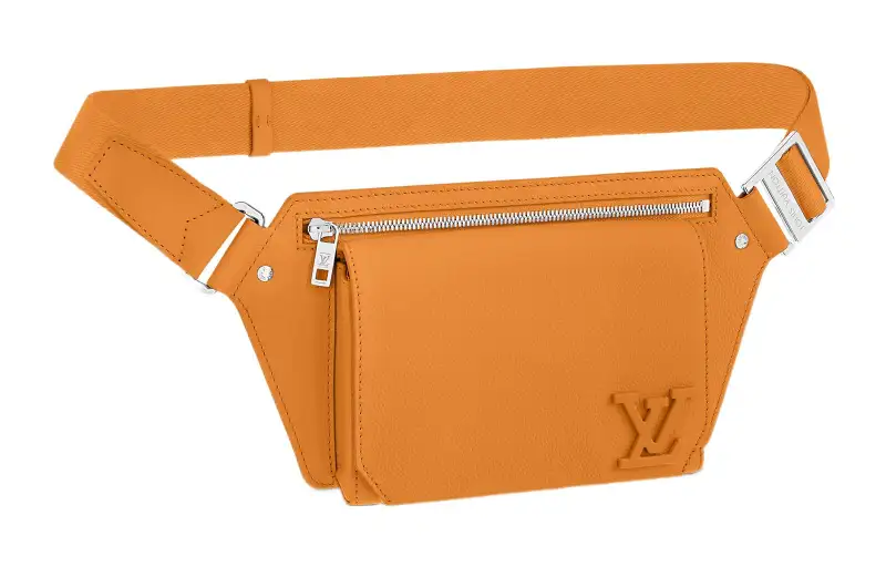 LOUIS VUITTON TAKEOFF Cow Leather Camisole, Fanny Pack Men's Yellow