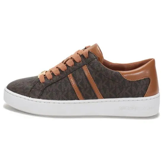 MICHAEL KORS Skateboard Shoes Women's Low-Top Brown White