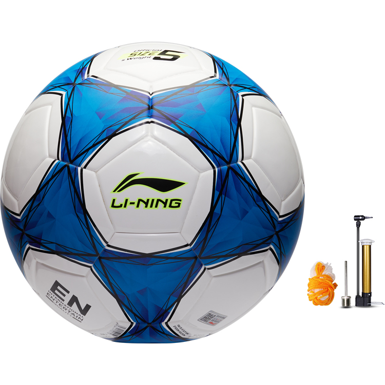 Li Ning Size 4 Ball Kids’ Soccer Kids’ White Blue