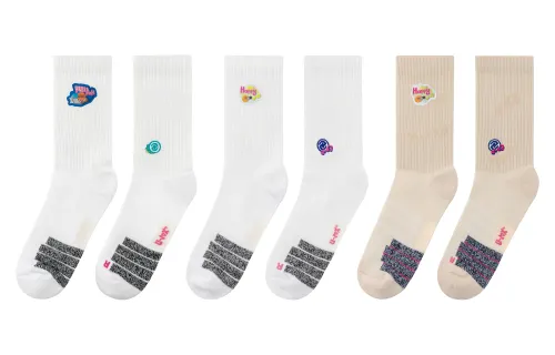 Emotional cartoon sticker, basketball high boots for training, knee socks for men and women, with embroidery
