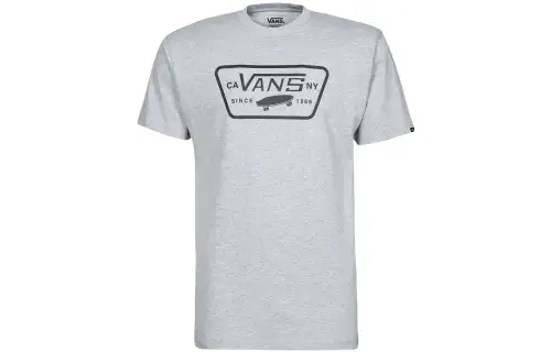 Vans Mn Full T Shirts Men's Gray Crew Neck Moderate Straight Fit