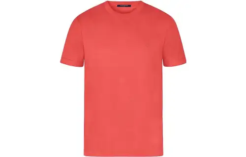 LOUIS VUITTON New Quarterly Products Of LV T Shirts Men's Coral Crew Neck