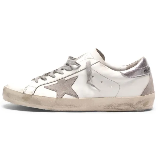 Golden Goose Super-Star White Silver Women's