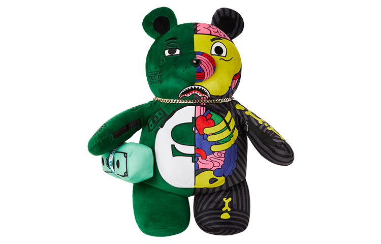 Рюкзак SPRAYGROUND Teddy Bear (зелено-черный)