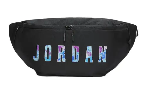 Jordan Polyester Fanny Pack Crossbody Bag Regular Unisex Black