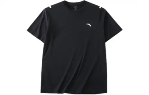 ANTA Variety Training Collection T Shirts Men's Black Crew Neck Moderate Straight Fit