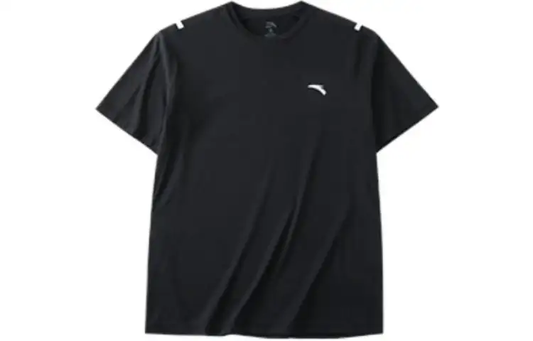 ANTA Variety Training Collection T Shirts Men's Black Crew Neck Moderate Straight Fit