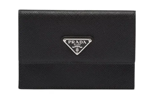 PRADA Saffiano Leather Wallet Regular Men's Black