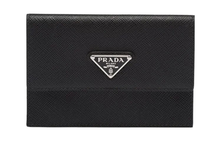 PRADA Saffiano Leather Wallet Regular Men's Black