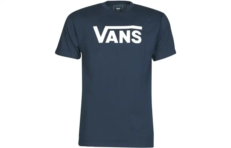 Vans T Shirts Men's Blue Crew Neck Moderate Straight Fit