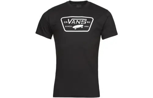 Vans T Shirts Men's Black Crew Neck Moderate Straight Fit