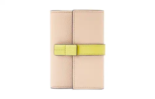 LOEWE Grain Calfskin Wallet Small Women's Nude