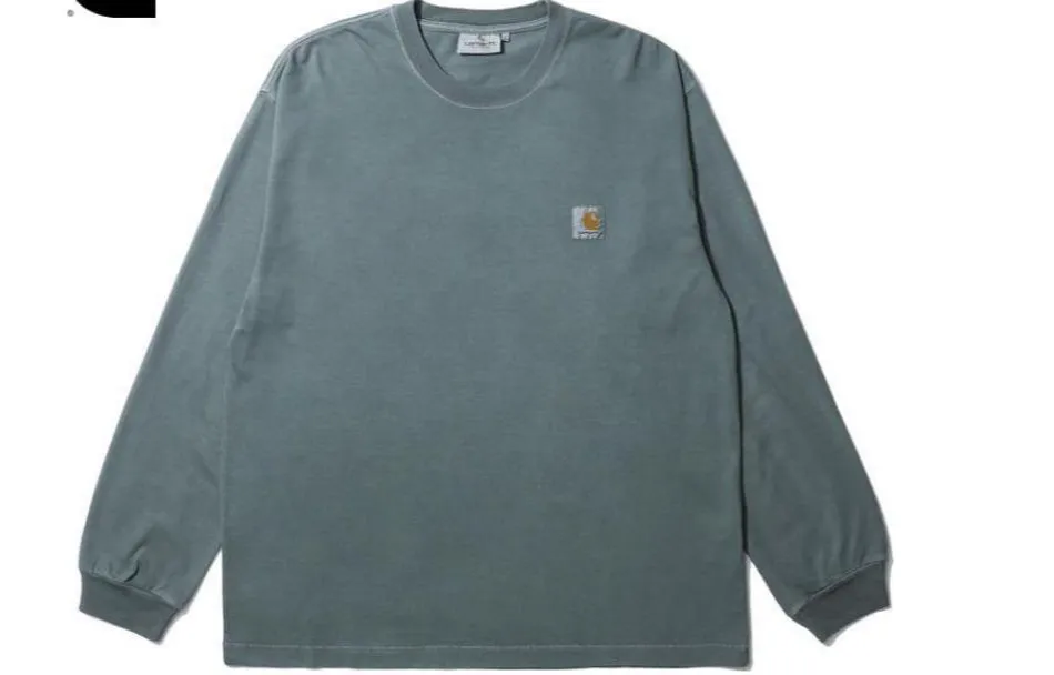 Carhartt WIP T-Shirts Men's Green Crew Neck Moderate Straight Fit