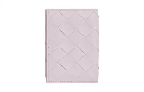 Bottega Veneta Sheepskin Wallet Small Women's Light Pink