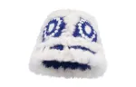 MUSTKOO Chinese Fashion Trend Rabbit Fur Lion Dance Hat Knitted Fabric Winter Fleece Lined Thermal Tiger Head