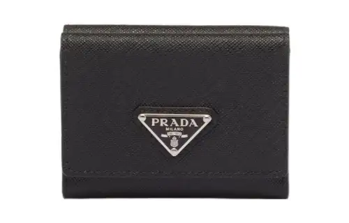 PRADA Saffiano Leather Wallet Small Men's Black