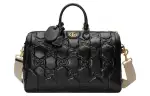 GUCCI Leather Handbag, Shoulder Bag, Crossbody Bag, Travel Bag Medium Women's Black