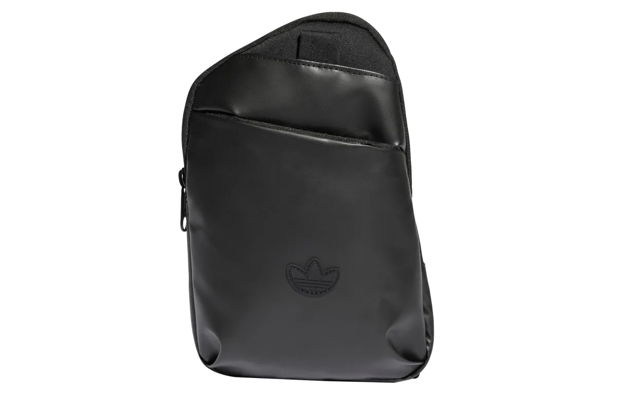 Adidas Originals Trefoil TPU Sports Bag, Storage Bag, Shoulder Bag, Crossbody Bag Unisex Black