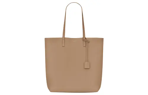 SAINT LAURENT Cow Leather Tote Bag, Shopping Bag, Shoulder Bag, Handbag Women's Taupe
