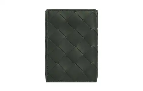 Bottega Veneta Calfskin Wallet Mini Men's Jasper