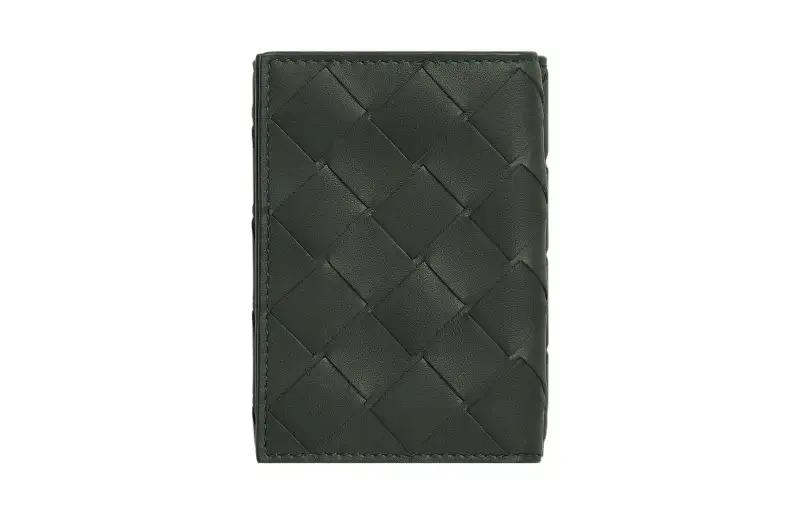 Bottega Veneta Calfskin Wallet Mini Men's Jasper