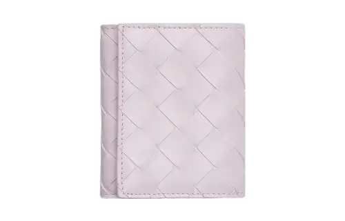 Bottega Veneta Sheepskin With Cow Leather Wallet Small Women's Washed Happiness Pink