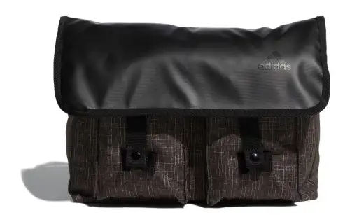 Adidas Recycled Polyester Messenger Bag, Shoulder Bag, Crossbody Bag Regular Unisex Black
