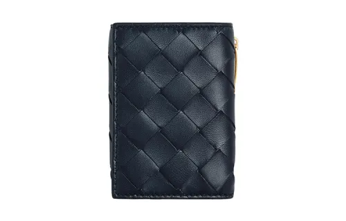 Bottega Veneta Sheepskin Wallet Small Women's Space Gray