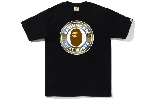 Bape Block Check Busy Works Tee FW22
