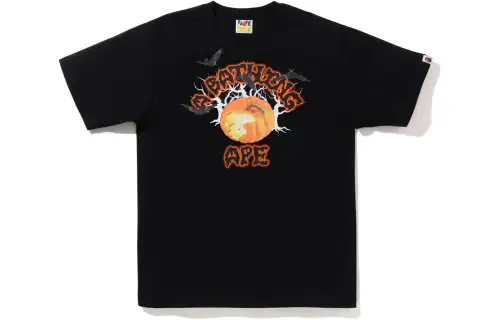 Bape Halloween Jack O' Lantern College Tee