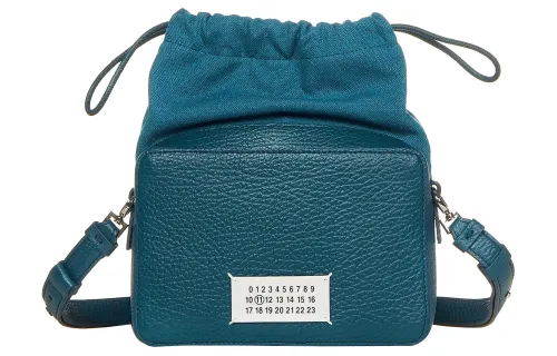 Maison Margiela 5AC Cow Leather Camera Bag, Crossbody Bag, Shoulder Bag Medium Men's Blue