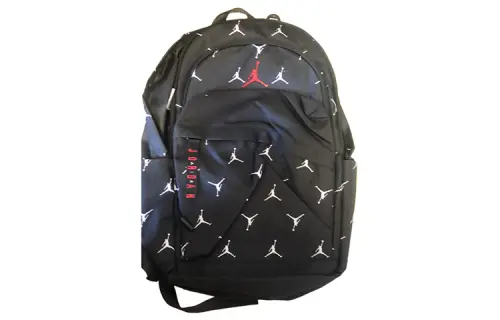 Jordan Polyester Laptop Bag Backpack Medium Unisex Black