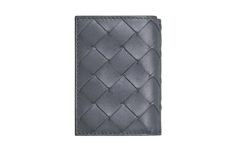 Bottega Veneta Sheepskin Wallet Small Women's Lightning Gray