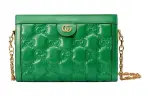 GUCCI GG Matelassé Leather Chain Bag Shoulder Bag Shoulder Bag, Handbag Women's Green
