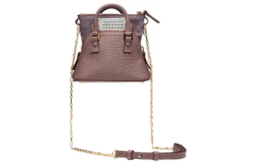 Maison Margiela 5AC Cow Leather Crossbody Bag, Handbag, Shoulder Bag Extra Mini Women's Pink