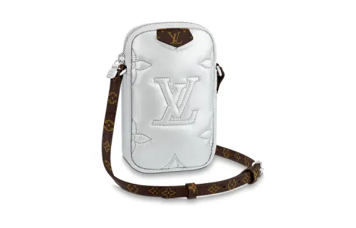 LOUIS VUITTON Phone Pouch Silver