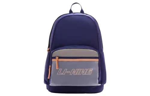 Li Ning Sports Life Collection Fabric Backpack Regular Unisex Dark Blue