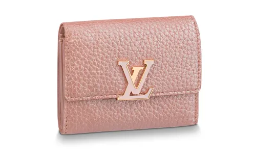 LOUIS VUITTON Capucines Taurillon Leather Capson Wallet Extra Small Women's Pink